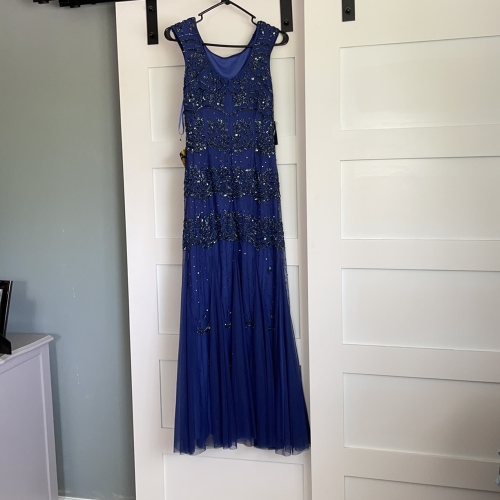 NWT Adrianna Papell floor length beaded gown